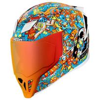 Motociklininko šalmas Icon Airflite REDOODL, M (57-58 cm), mėlyna sp./oranžinė sp.