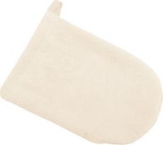 Pirštinė plaušinė kūdikiams ir vaikams BabyMatex Frotte, kreminė sp., 15 cm
