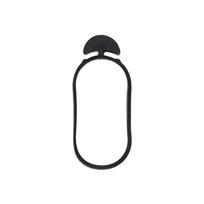 Augalų tvirtinimo žiedai Bradas Anchor Rubber Tie, 5 cm x 0.4 cm, 5 cm, guma, juoda sp.