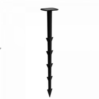 Tvirtinimo smeigtukas-inkaras Bradas Solid, 25 cm, 25 cm, plastikas, juoda sp., 50 vnt.