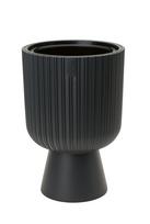 Gėlių vazonas Form Plastic KELI MIKA 5130-014, plastikinis, Ø 29 cm, antracito sp.