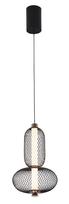 Šviestuvas kabinamas Viokef Margot, LED, 3000 °K, 1 x 9 W, aukso sp./juoda sp.