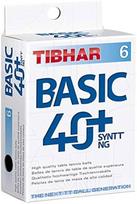 Stalo teniso kamuoliukas Tibhar Basic 40+ SYNTT NG, 40 mm, 6 vnt.