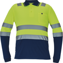 Darbiniai marškinėliai vyrams Cerva Leon HV, mėlyna sp./geltona sp., XXXXL dydis