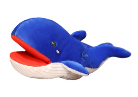 Pliušinis žaislas banginis Lean Toys, mėlyna sp., 10 cm