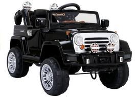 Vaikiškas elektromobilis Lean Toys Jeep JJ245, juoda sp.
