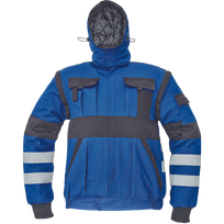 Darbinis švarkas vyrams Cerva Max Winter RFLX, mėlyna sp./juoda sp., 50 dydis