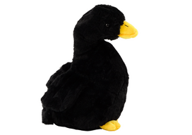 Pliušinis žaislas žąsis Lean Toys, juoda sp., 40 cm
