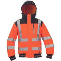 Darbinis švarkas vyrams Cerva Knoxfield HVPS, oranžinė sp., 3XL dydis