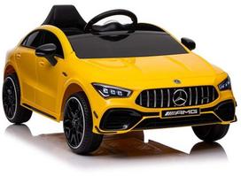 Vaikiškas elektromobilis Lean Cars Mercedes CLA 45s AMG 4x4, geltona sp.