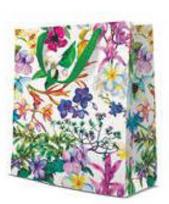 Dovanų maišelis Paw Decor Collection Sprig Flowers, 10 cm x 25 cm x 20 cm, įvairių spalvų