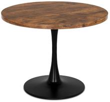 Stalas Lino, ruda sp./juoda sp., 100 cm x 100 cm x 75 cm