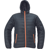Darbinis švarkas vyrams Cerva Max Vivo Light, juoda sp./oranžinė sp., 4XL dydis