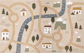 Kilimas vidaus Atmosphera Roadmap, smėlio sp., 150 cm x 100 cm