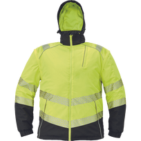 Darbinis švarkas vyrams Cerva Knoxfield Profi HV, geltona sp., 5XL dydis