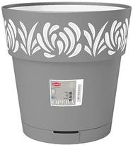 Gėlių vazonas Stefanplast Gaia 88601, plastikinis, Ø 30 cm, pilka sp.
