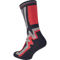 Kojinės vyrams Cerva Knoxfield Long, juoda sp./raudona sp., 43-44 dydis