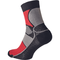 Kojinės vyrams Cerva Knoxfield Basic, juoda sp./raudona sp., 43-44 dydis
