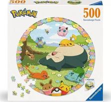 Dėlionė Ravensburger Blooming Pokémon, 52 cm x 52 cm, 500 vnt., įvairių spalvų