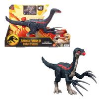Žaislinė figūrėlė, dinozauras Mattel Jurassic World Slash N Roar Therizinosaurus, juoda sp./raudona sp.