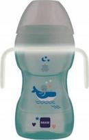 Puodelis su snapeliu Mam Fun To Drink Better Together, 270 ml, 9 mėn., plastikas, žalia sp.