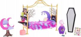 Lėlių lovytė, su priedais Mattel Monster High Bedroom Clawdeen Wolf, įvairių spalvų