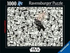 Dėlionė Ravensburger Challenge Star Wars, 50 cm x 70 cm, 1000 vnt., balta sp./juoda sp.