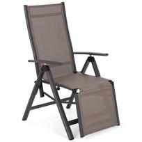 Gultas Ibiza Relax 598632, ruda sp./pilka sp., 140 cm x 60 cm x 83 - 110 cm