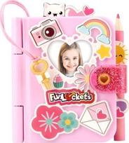Kūrybos rinkinys, dienoraštis Dumel Mini FunLockets, rožinė sp.