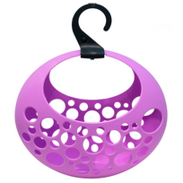 Skalbinių krepšys, skalbinių segtukams Gio`style Love, 29 cm x 13 cm, plastikas, violetinė sp.