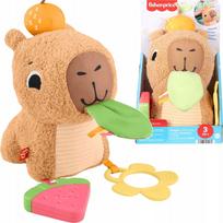 Lavinimo žaislas, kapibara Fisher Price Snuggly Snacky Capy, 23.5 cm, ruda sp.