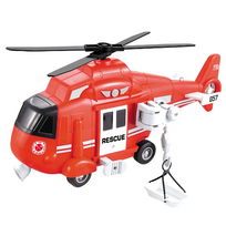 Žaislinis sraigtasparnis Big Motors Rescue, raudona sp.