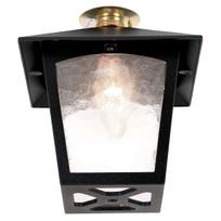 Sieninis lauko šviestuvas Elstead Lighting York 1, 60W, B22, IP20, juoda sp., 18.5 cm x 20.5 cm