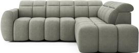 Kampinė sofa Falconn Xillar 100, žalia sp., dešininė, 208 x 258 cm x 107 cm