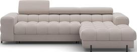 Kampinė sofa - lova Felro Sola 18, smėlio sp., dešininė, 181 x 285 cm x 93 cm