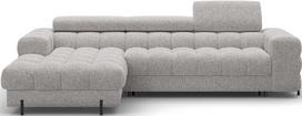 Kampinė sofa - lova Felro Pellerito 20, pilka sp., kairinė, 181 x 285 cm x 93 cm