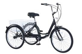 Dviratis miesto Louke Tricycle, 26 ", 24" rėmas, juoda sp., su krepšeliu