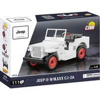 Konstruktorius, automobilis Cobi Jeep Willys CJ-2A 24518, 111 vnt., balta sp.