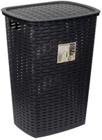 Skalbinių dėžė Jotta Felix, 54 l, juoda sp./pilka sp., 45 cm x 34 cm