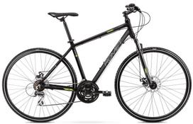 Dviratis hibridinis Romet Orkan 1, 28 ", L rėmas, juoda sp./žalia sp.