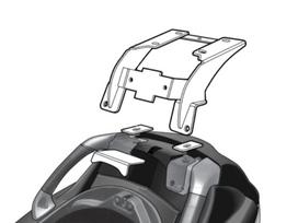 Įvarų rinkinys Shad Piaggio MP3 RL (07-21), juoda sp.