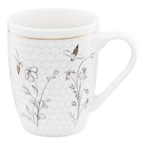 Puodelis Ambition Gold Bee, aukso sp./balta sp., 0.36 l