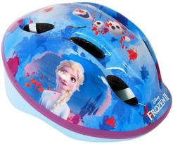 Dviratininkų šalmas vaikams Volare Disney Frozen II, mėlyna sp./violetinė sp., 52-56 cm