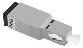 Šviesolaidinis slopintuvas Qoltec SC/UPC(F) - SC/UPC(M), 50 x 15 mm, balta sp./pilka sp.