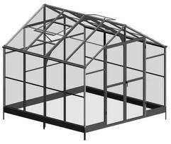 Šiltnamis Premium Solid, polikarbonatas, 2.78 x 2.78 m, 2 mm, skaidri sp.