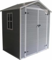Sodo namelis Saska Garden, 182 cm x 134 cm x 210 cm, 5121 l, pilka sp.
