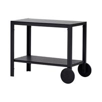 Serviravimo vežimėlis 4IQ Table with wheels, juoda sp., 90 cm x 45 cm x 74 cm