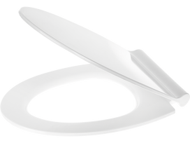 Unitazo sėdynė su dangčiu Kuchinox Slim, balta sp., 45.3 cm x 37.5 cm
