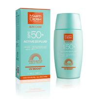 Priemonė įdegio priežiūrai veidui Martiderm Sun Care Active D UV Boost SPF50+, 50 ml