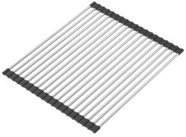 Indų džiovykla Quadron Qmat, 38.3 cm x 32 cm, nerūdijantysis plienas/silikonas, sidabro sp./juoda sp.